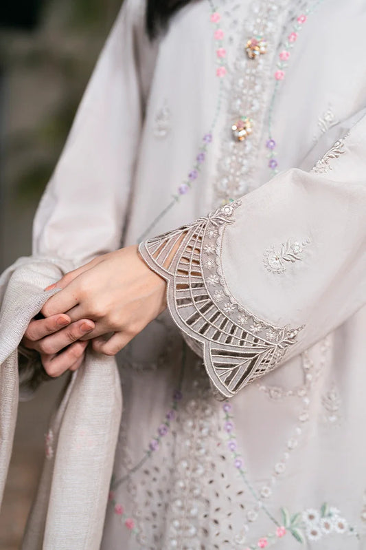 Kaanthaa - Unstitched Embroidered Suit - 3 Piece - Gul Bagh