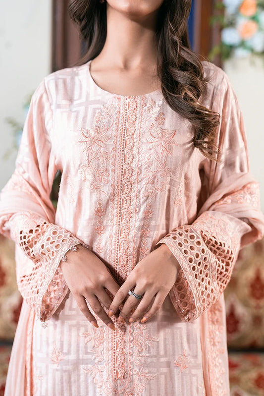 Kaanthaa - Unstitched Embroidered Suit - 3 Piece - Gulaab
