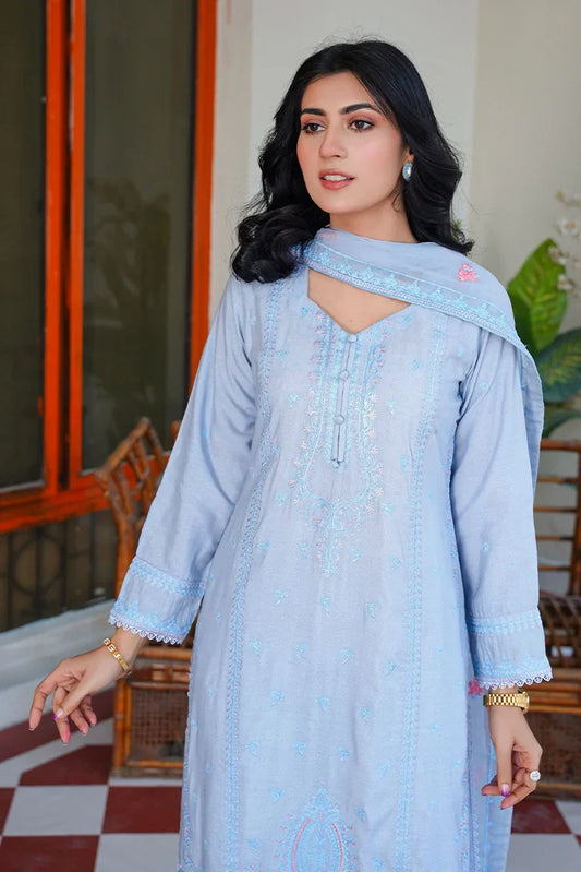 Picture of <!--ajg-->Threads & Weaves - Karandi 3 PC Embroidered Collection - KR24101 - Available at Raja Sahib