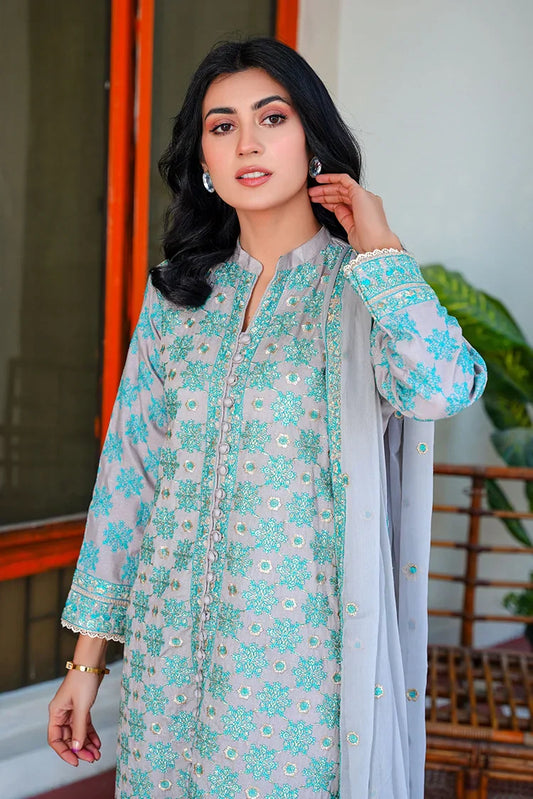 Picture of <!--aje-->Threads & Weaves - Karandi 3 PC Embroidered Collection - KR24103 - Available at Raja Sahib