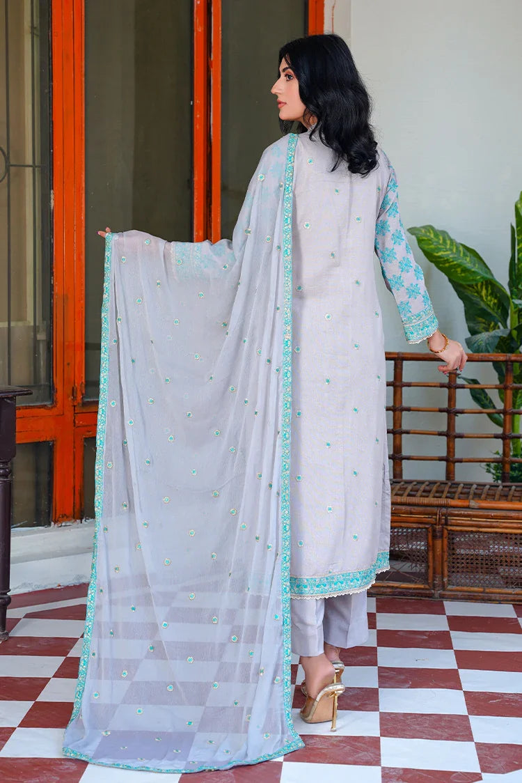 Picture of Threads & Weaves - Karandi 3 PC Embroidered Collection - KR24103 - Available at Raja Sahib