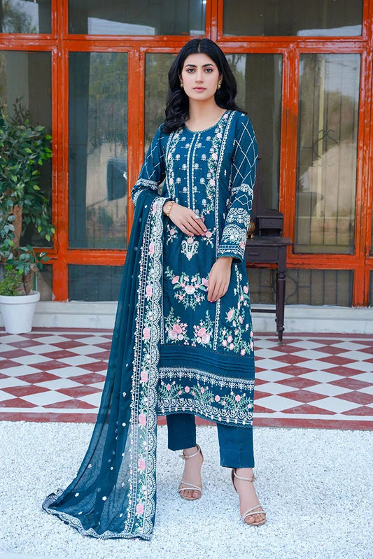 Picture of <!--mc-->Threads & Weaves - Karandi 3 PC Embroidered Collection - KR24105 - Available at Raja Sahib
