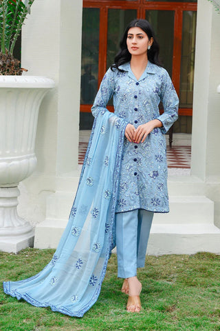 Picture of Threads & Weaves - Karandi 3 PC Embroidered Collection - KR24106 - Available at Raja Sahib