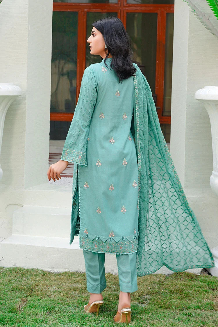 Picture of Threads & Weaves - Karandi 3 PC Embroidered Collection - KR24107 - Available at Raja Sahib