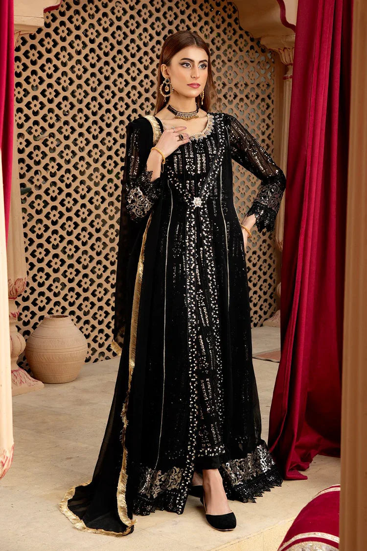 Picture of Manahils - Jal Pari RTW Collection - Kurti-B-005-Black - Available at Raja Sahib