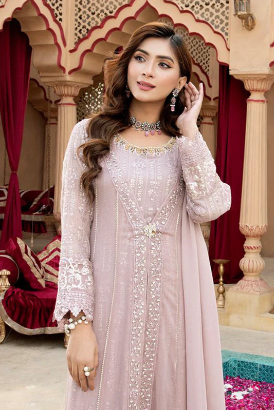 Picture of Manahils - Jal Pari RTW Collection - Kurti-B-005-Lilac - Available at Raja Sahib