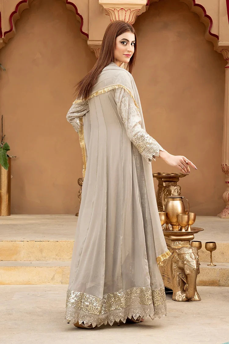 Picture of Manahils - Jal Pari RTW Collection - Kurti-B-005-Sand - Available at Raja Sahib