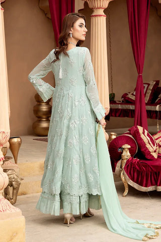 Picture of Manahils - Jal Pari RTW Collection - Kurti-B-006-Aqua - Available at Raja Sahib