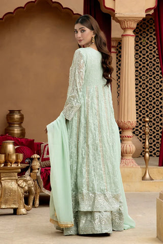 Picture of Manahils - Jal Pari RTW Collection - Kurti-B-007-Aqua - Available at Raja Sahib