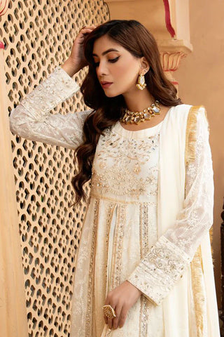 Picture of Manahils - Jal Pari RTW Collection - Kurti-B-007-Off White - Available at Raja Sahib