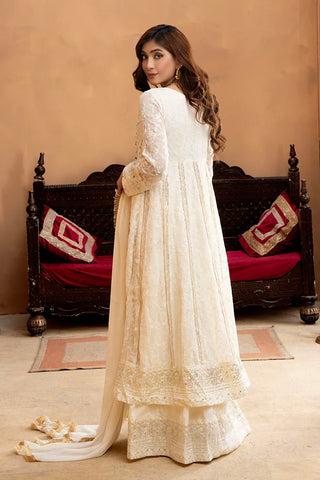 Picture of Manahils - Jal Pari RTW Collection - Kurti-B-007-Off White - Available at Raja Sahib