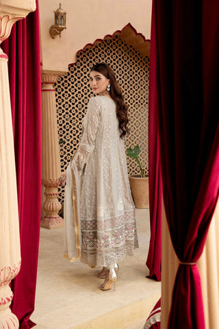 Picture of Manahils - Jal Pari RTW Collection - Angrakha-B-008-Sand - Available at Raja Sahib