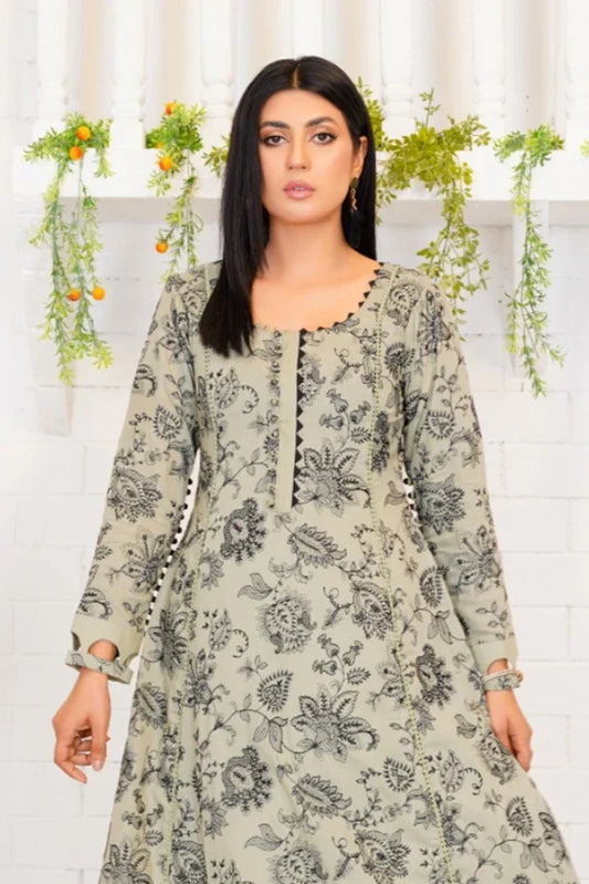 Picture of <!--kv-->Threads & Weaves - 3 Pc Embroidered Lawn Suit - L23102 - Available at Raja Sahib