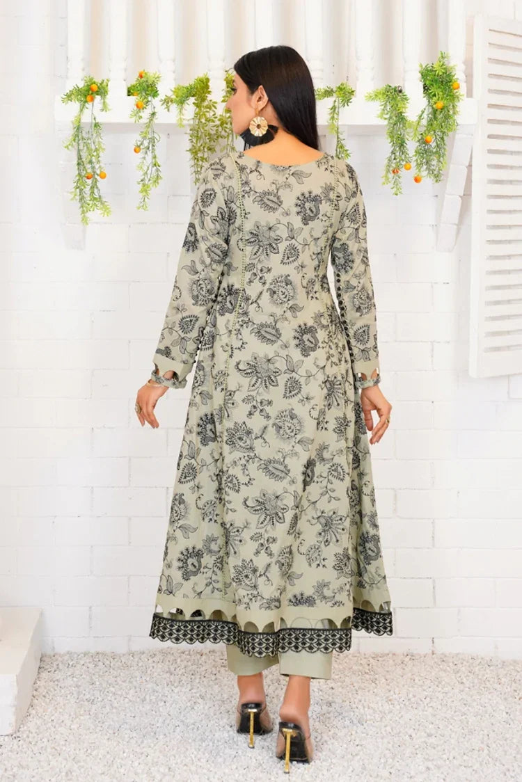 Picture of <!--kv-->Threads & Weaves - 3 Pc Embroidered Lawn Suit - L23102 - Available at Raja Sahib