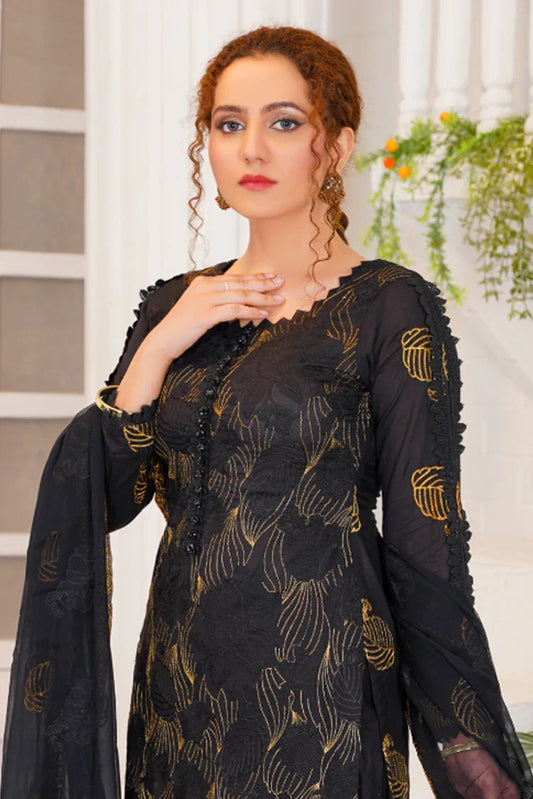Picture of <!--kr-->Threads & Weaves - 3 Pc Embroidered Lawn Suit - L23109 - Available at Raja Sahib