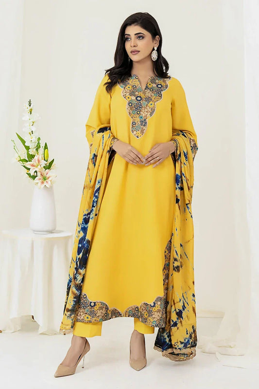 Picture of Zaib un Nisa - Lavender Luxe Pret - Daisy - Available at Raja Sahib