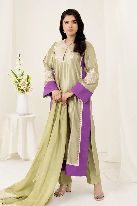 Picture of Zaib un Nisa - Lavender Luxe Pret - Zinnia - Available at Raja Sahib