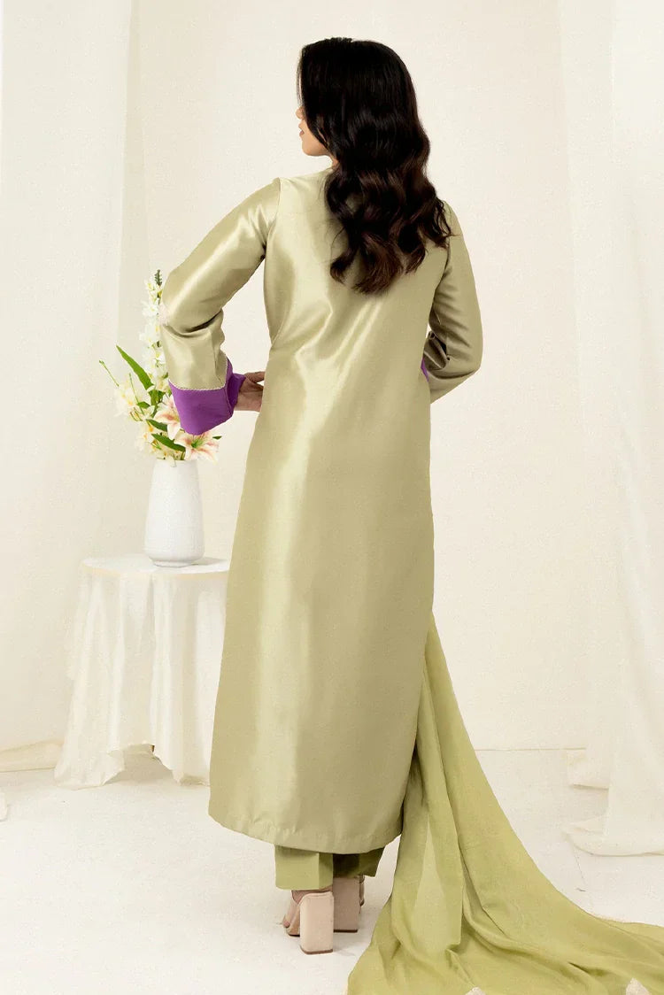 Picture of Zaib un Nisa - Lavender Luxe Pret - Zinnia - Available at Raja Sahib