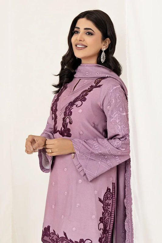 Picture of Zaib un Nisa - Lavender Luxe Pret - Crocus - Available at Raja Sahib
