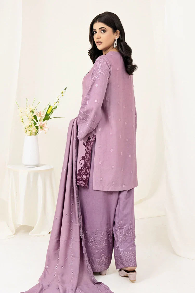 Picture of Zaib un Nisa - Lavender Luxe Pret - Crocus - Available at Raja Sahib