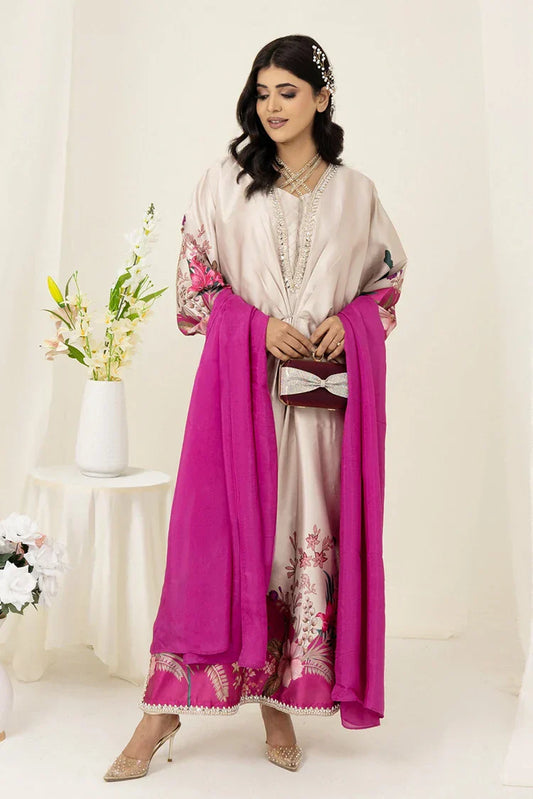 Picture of Zaib un Nisa - Lavender Luxe Pret - Camelia - Available at Raja Sahib