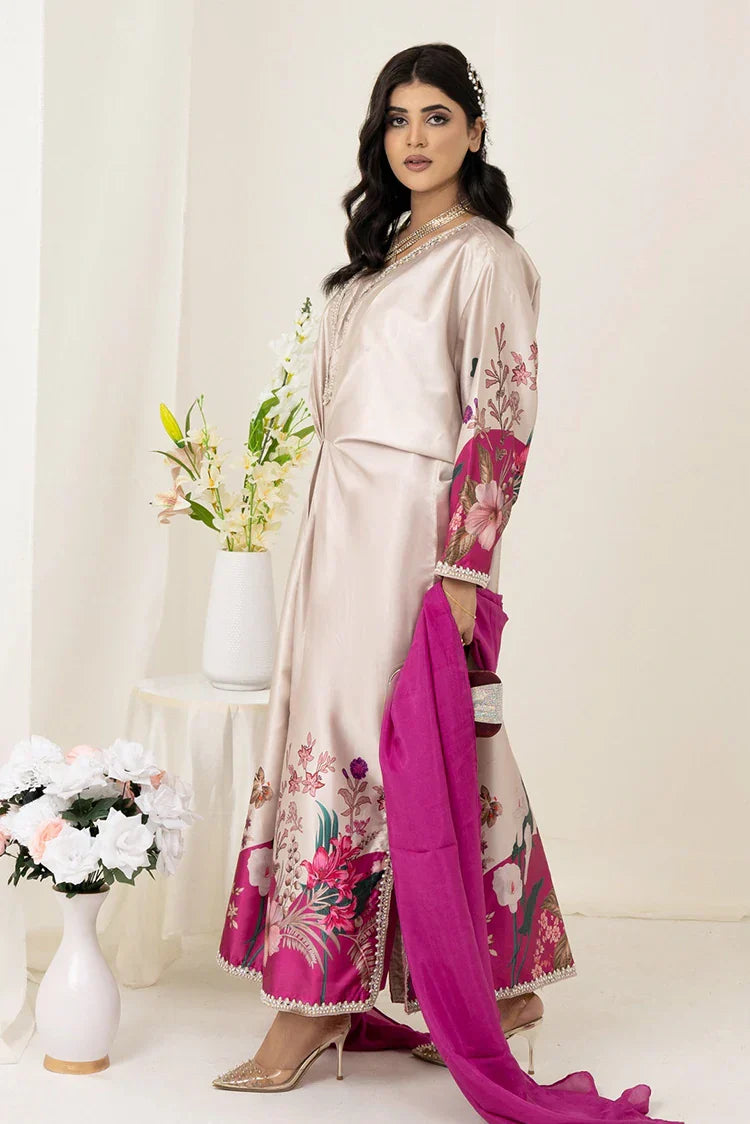 Picture of Zaib un Nisa - Lavender Luxe Pret - Camelia - Available at Raja Sahib