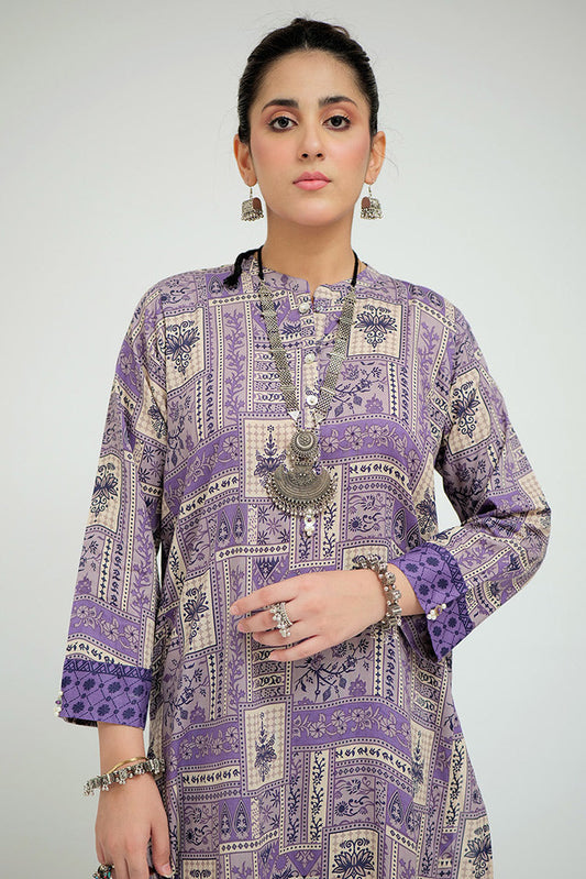 Senorita - LAC-02684 | Purple & Multicolor | Casual 2 Piece Suit  | Cotton Lawn Printed