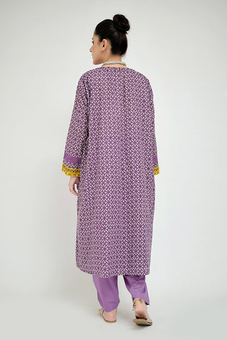 Senorita - LAD-02688 | Purple & Multicolor | Casual 3 Piece Suit  | Cotton Lawn Printed