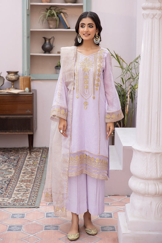 Picture of La Rosaa - Eid Edit Pret '24 - LE-24-01 Lilac - 3Pc - Available at Raja Sahib