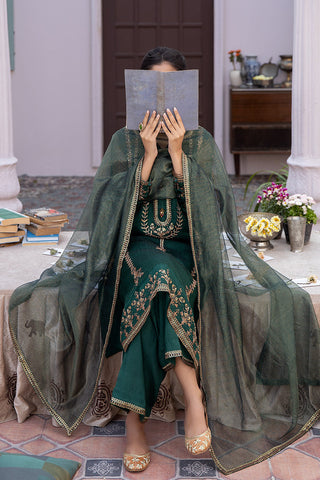 La Rosaa - Eid Edit Pret '24 - LE-24-02 Green - 3Pc