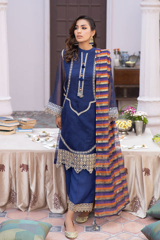 Eid Edit Pret '24 - LE-24-03 Navy Blue - 3Pc