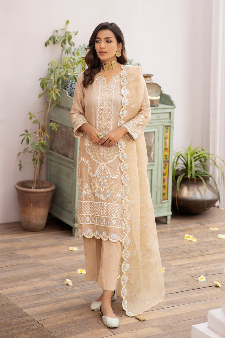 Picture of La Rosaa - Eid Edit Pret '24 - LE-24-04 Beige - 3Pc - Available at Raja Sahib