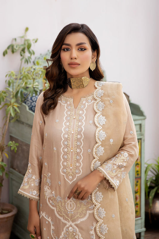 Picture of La Rosaa - Eid Edit Pret '24 - LE-24-04 Beige - 3Pc - Available at Raja Sahib