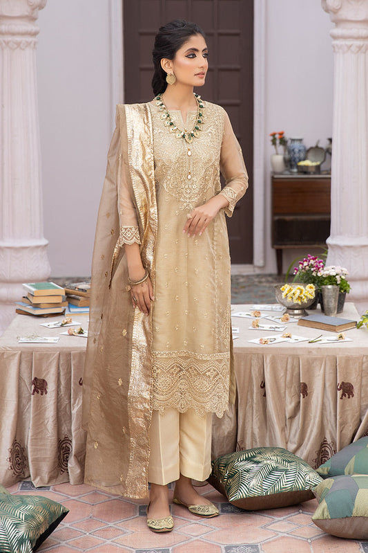 Picture of La Rosaa - Eid Edit Pret '24 - LE-24-05 Gold - 3Pc - Available at Raja Sahib