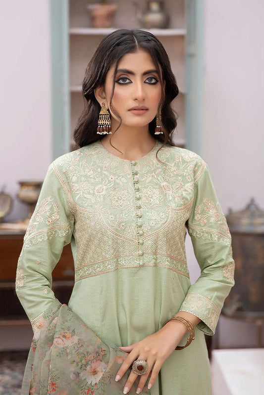 Picture of La Rosaa - Eid Edit Pret '24 - LE-24-10 Pistachio Green - 3Pc - Available at Raja Sahib