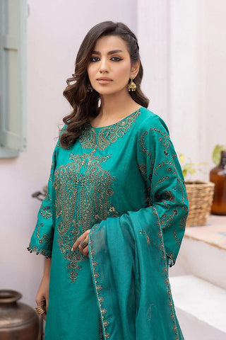 La Rosaa - Eid Edit Pret '24 - LE-24-15 Vegan Green - 3Pc