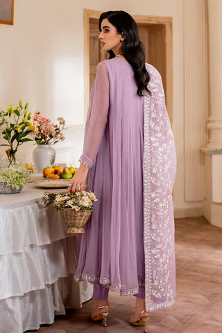 Fozia Khalid - Unstitched Chiffon Collection - Orchid - LFP-1107