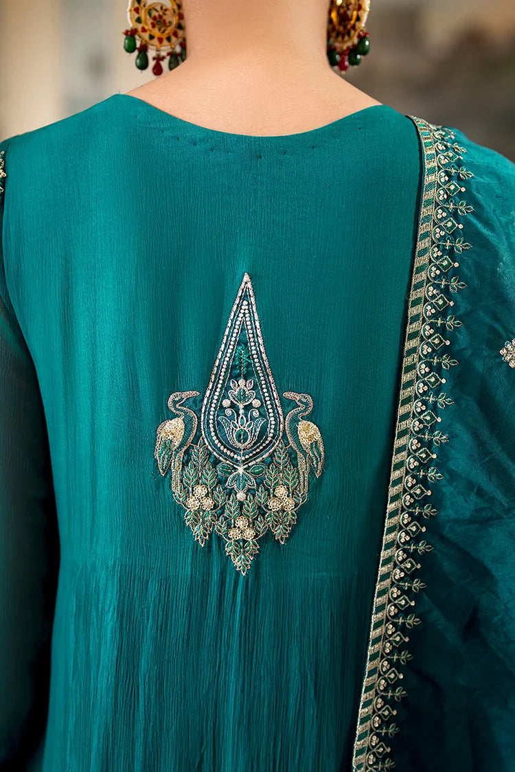 Picture of Fozia Khalid - Unstitched Chiffon Collection - Aireen - LFP-1111 - Available at Raja Sahib