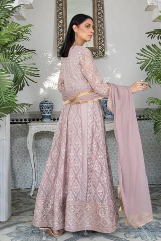 Picture of Manahils - Safiyya RTW Collection - Lilac-099 - Available at Raja Sahib