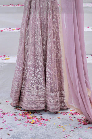 Picture of Manahils - Safiyya RTW Collection - Lilac-105 - Available at Raja Sahib