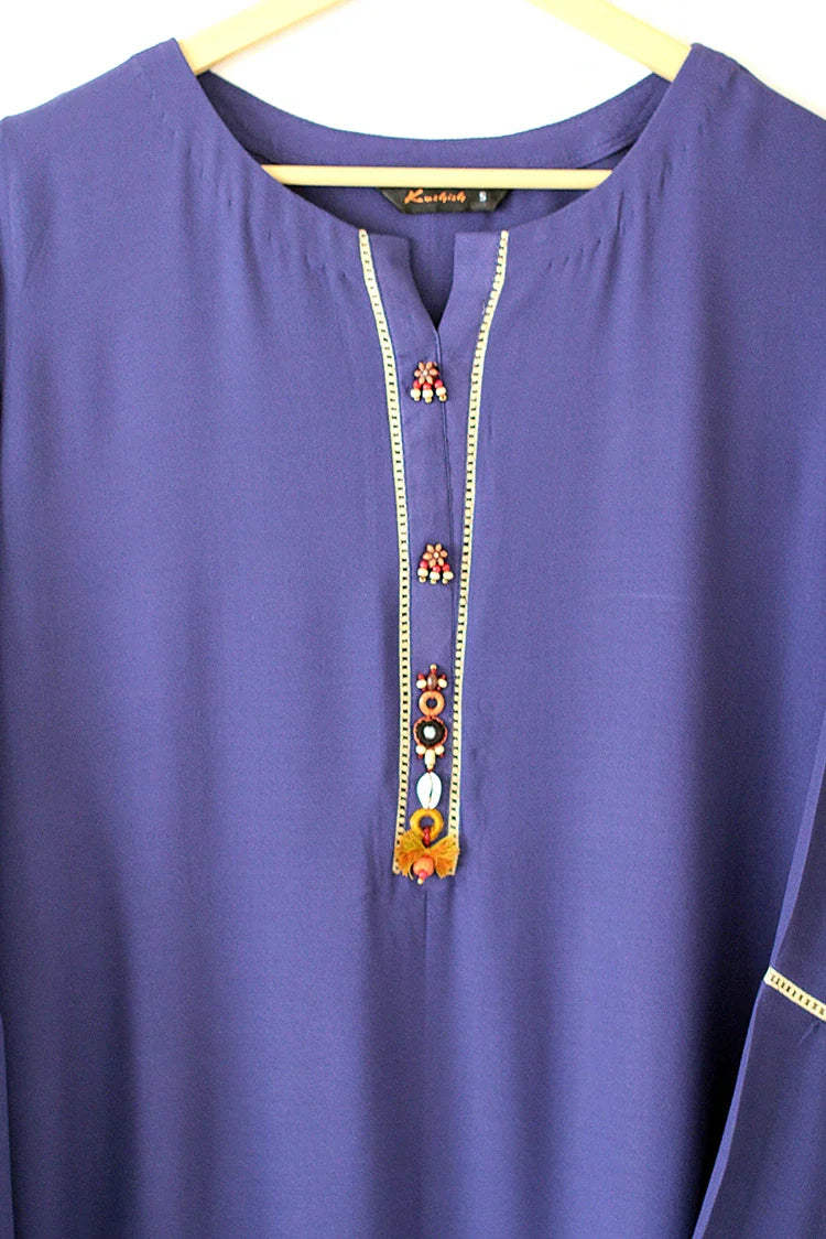 Picture of Kashish - 1 Piece - Shirt - Navy - LNKR - Available at Raja Sahib