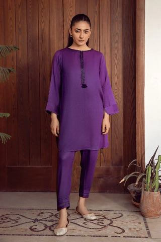 Picture of La Rosaa - Basics Pret Collection - 2 PC - Purple Kaia - Available at Raja Sahib