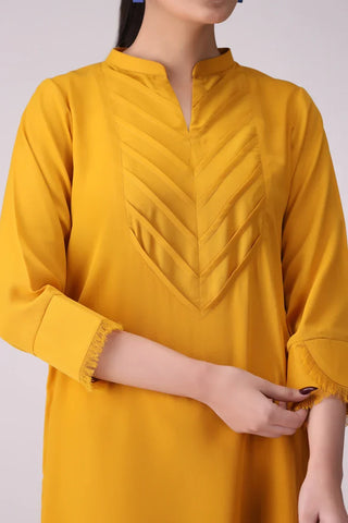 Picture of La Rosaa - Basics Pret Collection - 2 PC - Marigold - Available at Raja Sahib