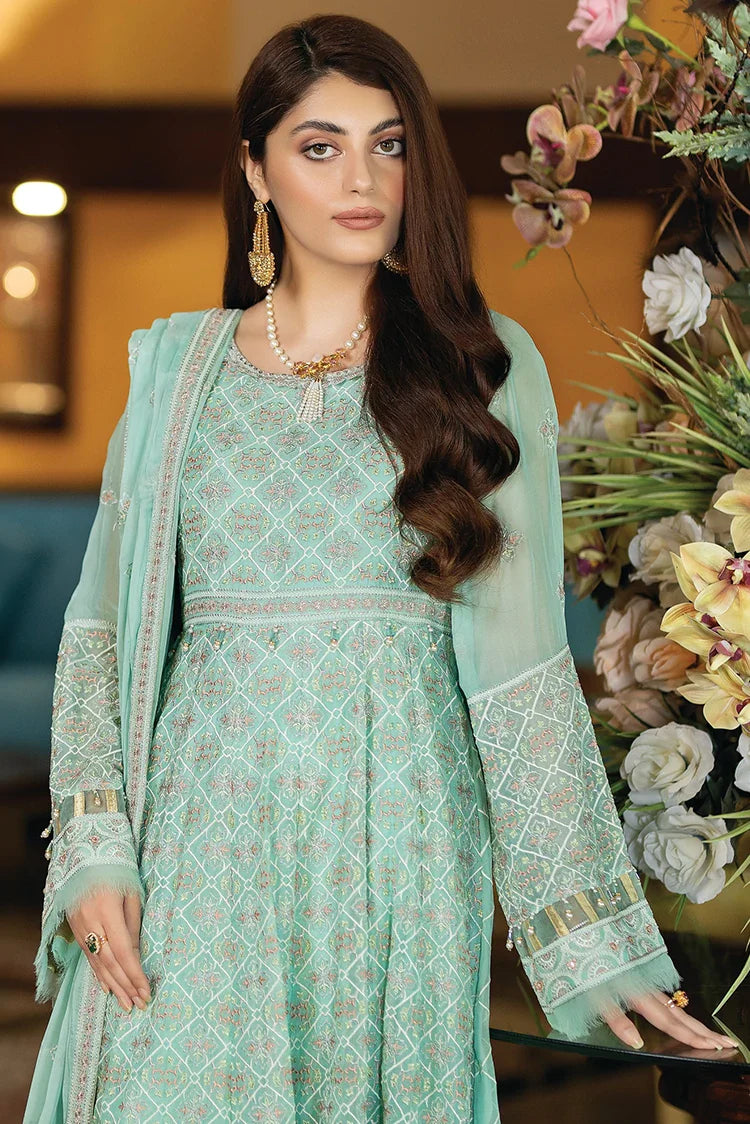 Picture of Ghonche - Festive Collection - Mint Meadow Lux-03 - Available at Raja Sahib