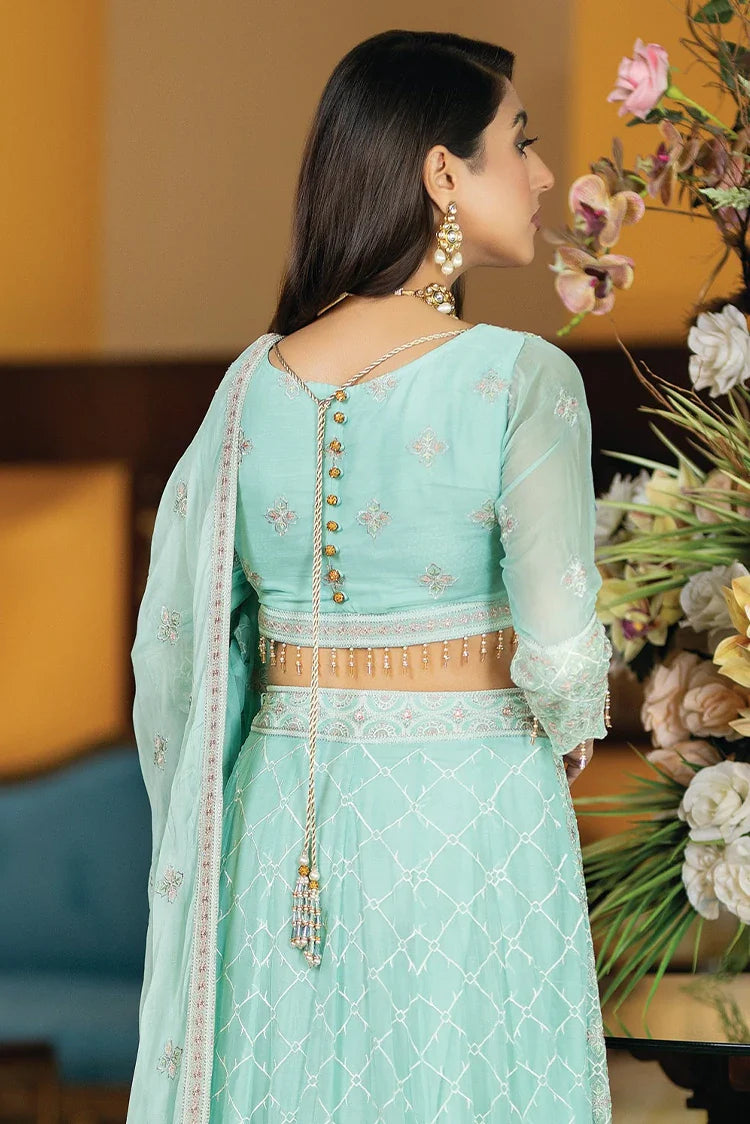 Picture of Ghonche - Festive Collection - Mint Meadow Lux-03 - Available at Raja Sahib