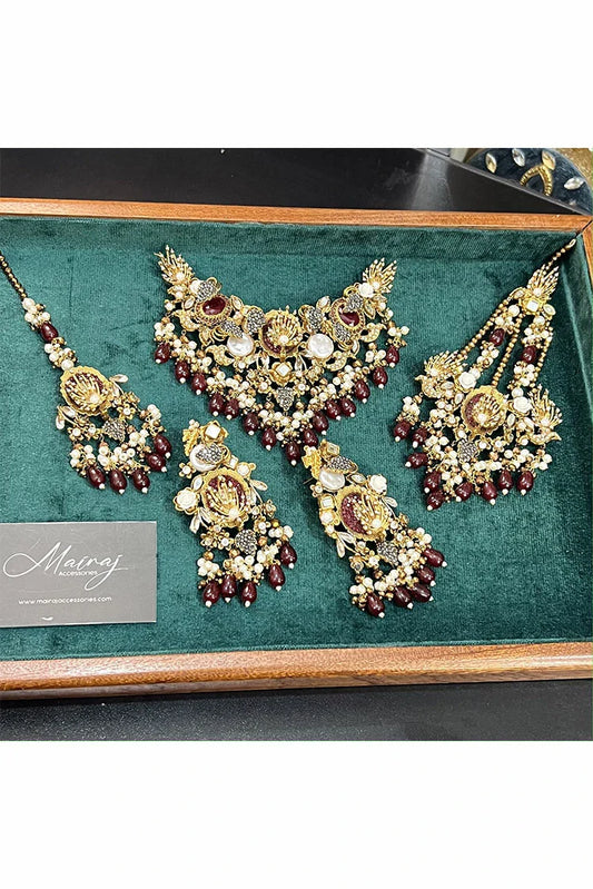 Mairaj Accessories - Adeena Maroon