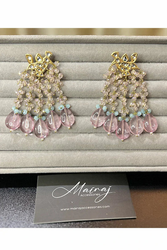 Mairaj Accessories - Chirya Thappa Kundan Earrings
