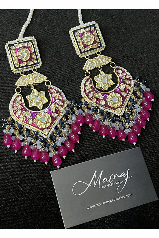 Mairaj Accessories - Fareen Shocking Pink