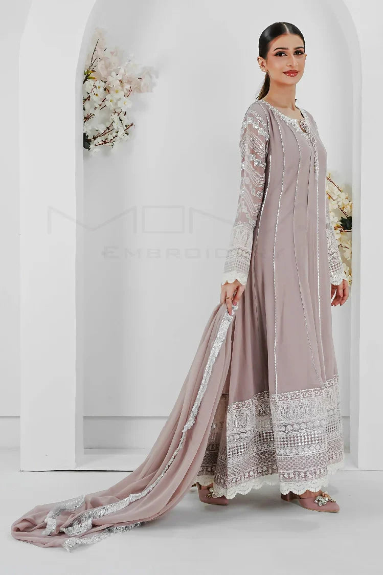 Picture of <!--ara-->Manahils - Kurti 121-Crimson Glow- Lilac - Available at Raja Sahib