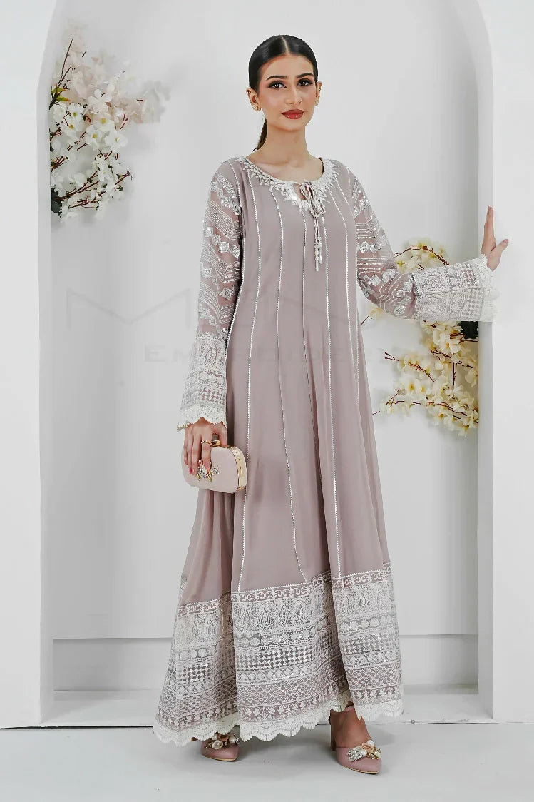 Picture of <!--ara-->Manahils - Kurti 121-Crimson Glow- Lilac - Available at Raja Sahib